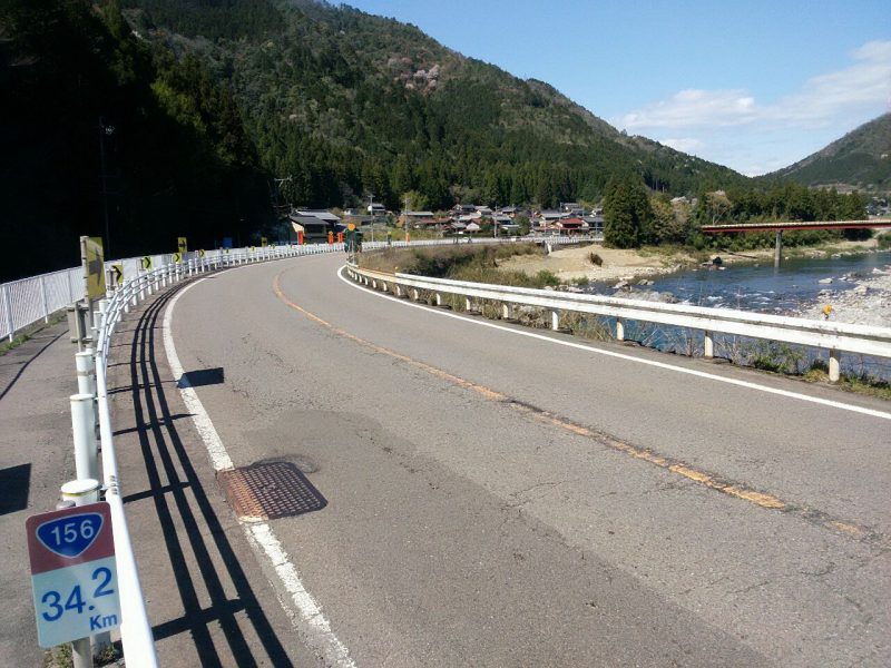 国道156号 美並町木尾